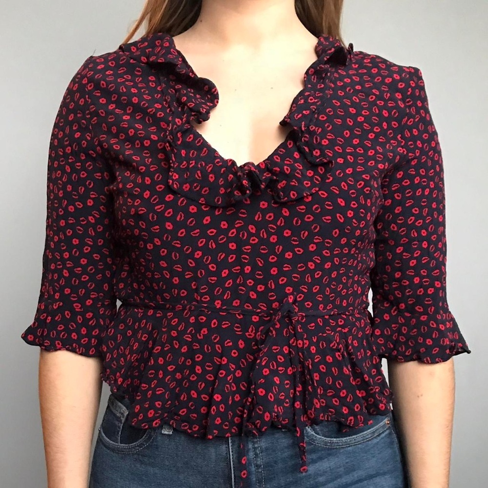 Top Shop Blouse Size Small